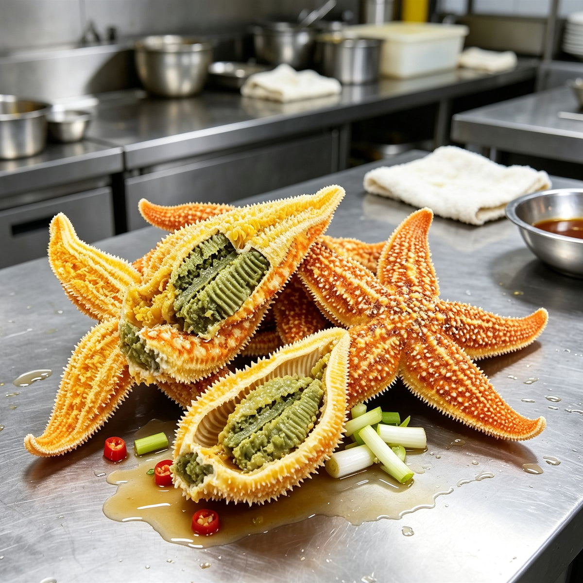 Golden Sea Star Seafood Delicacy