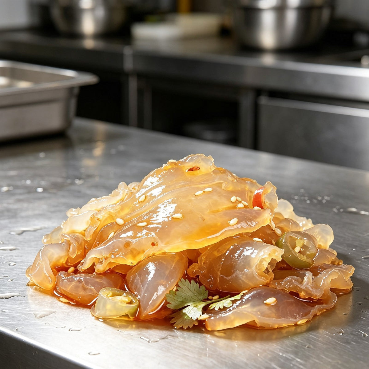 Fresh Seasoned Chilled Jellyfish Salad